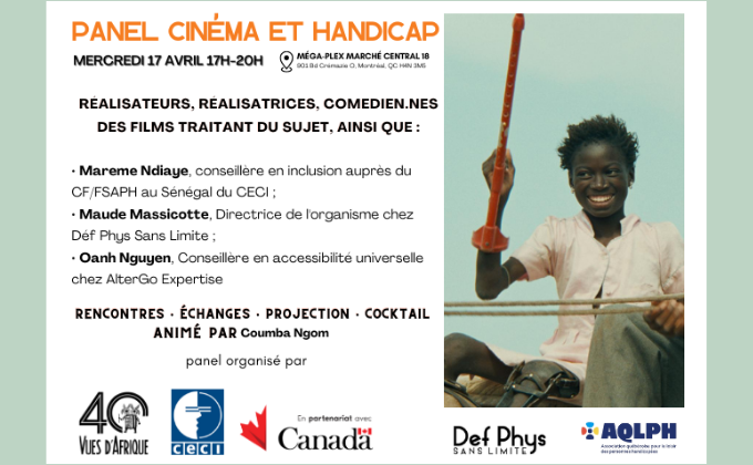 Panel sobre cine y discapacidad en el marco del Festival Vues d'Afrique