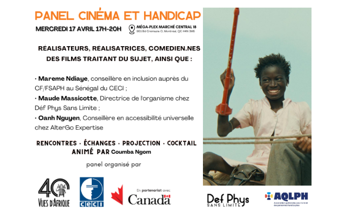 Panel sobre cine y discapacidad en el marco del Festival Vues d'Afrique